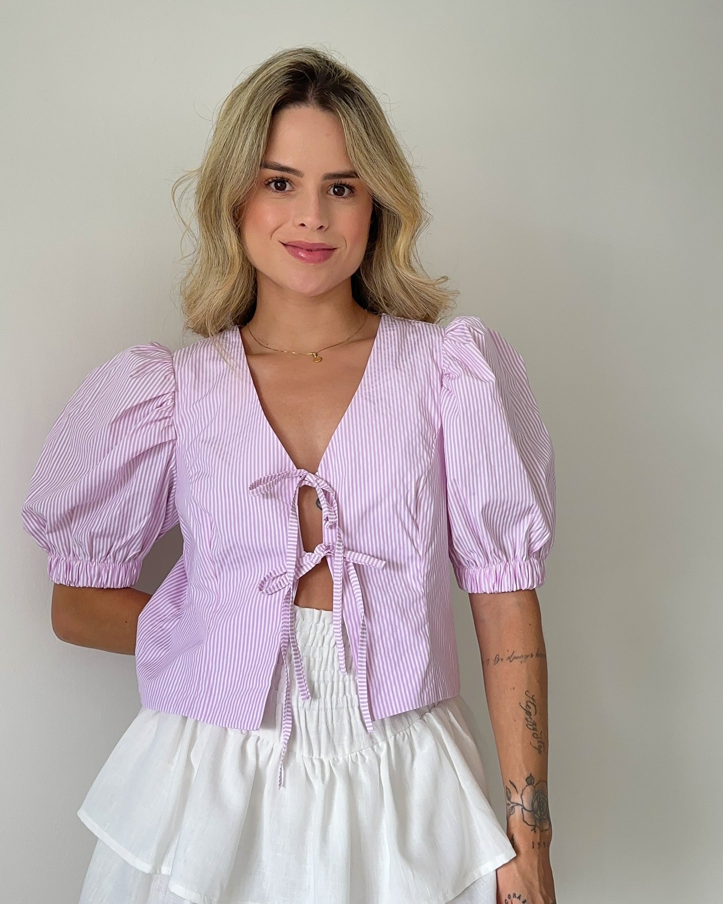 Camisa Polly Rosa Pastel