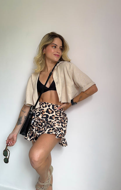 Falda Leopardo