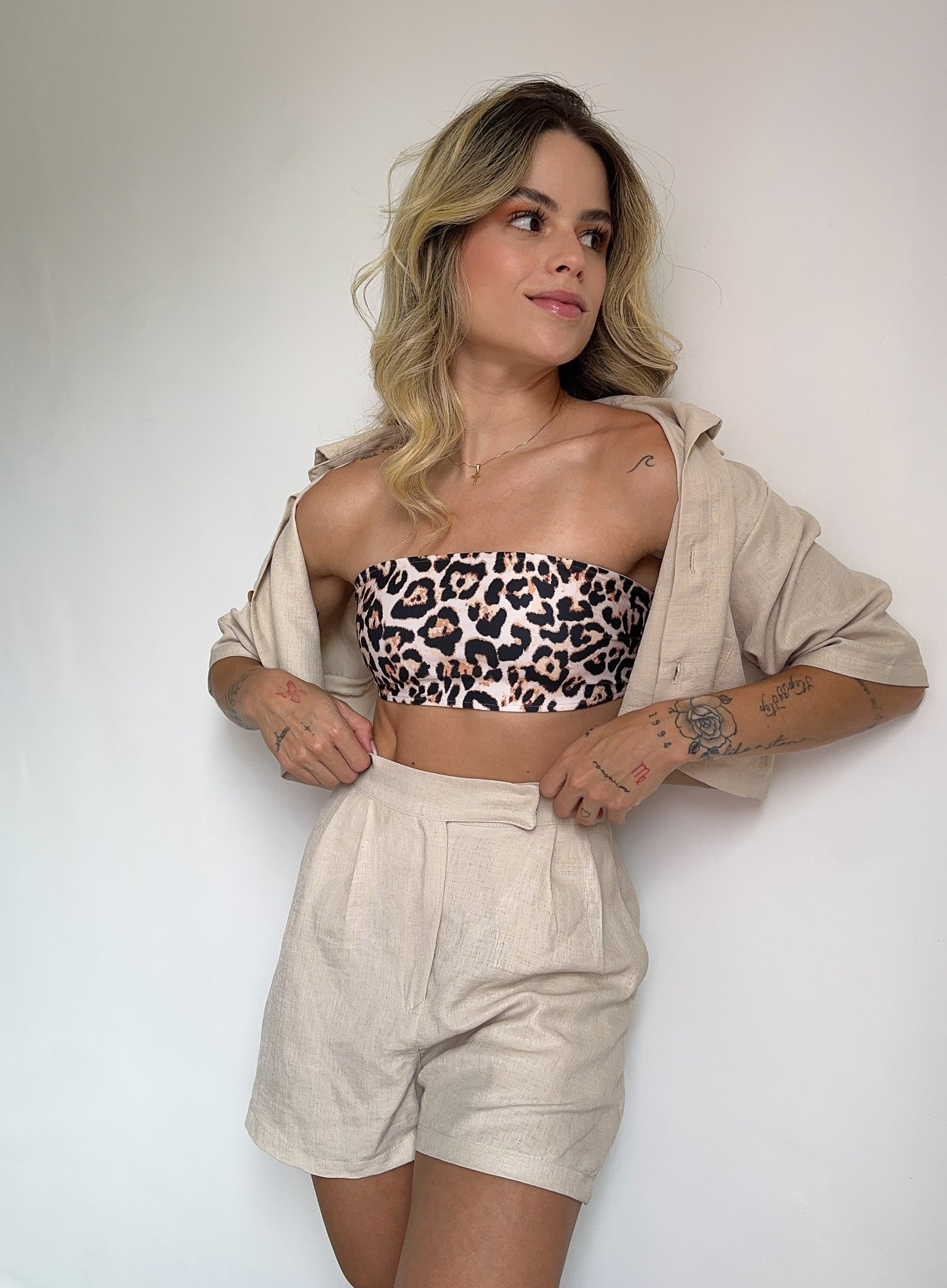 Strapless Leopardo