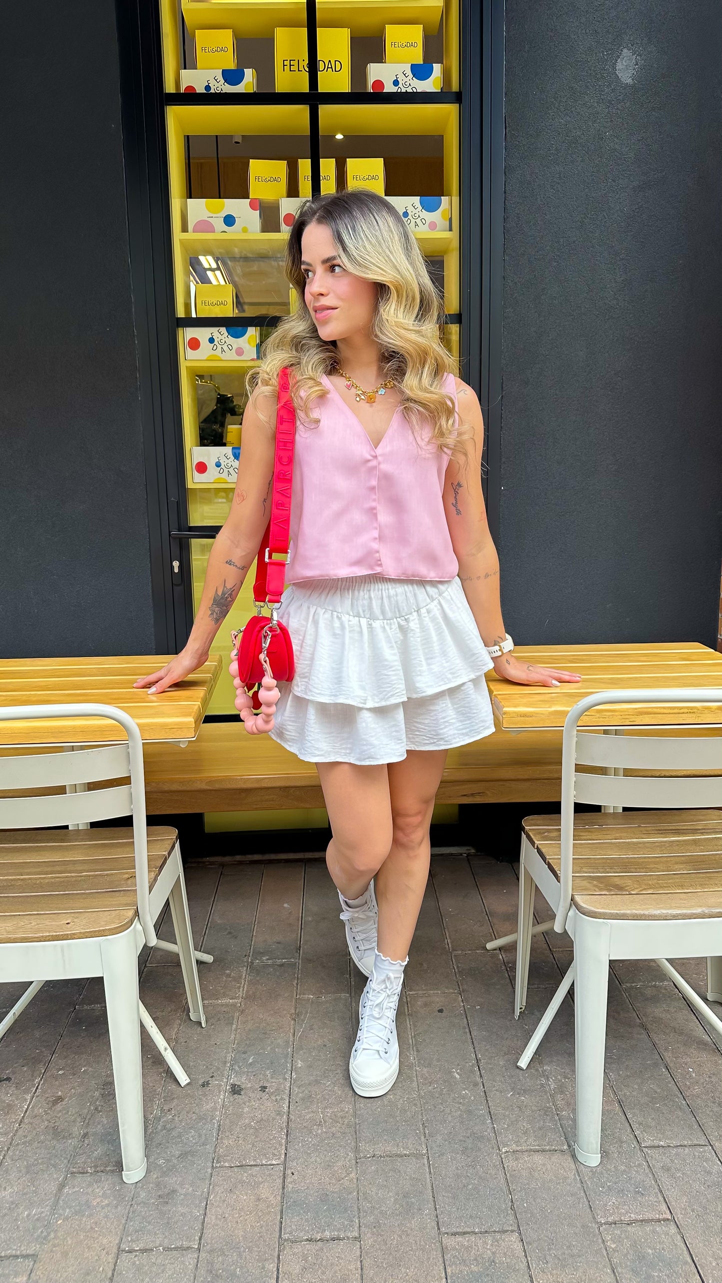 Chaleco Girly Rosa