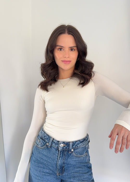 Blusa Hannah Ivory – Ropa de playa mujer | ROXSWIM
