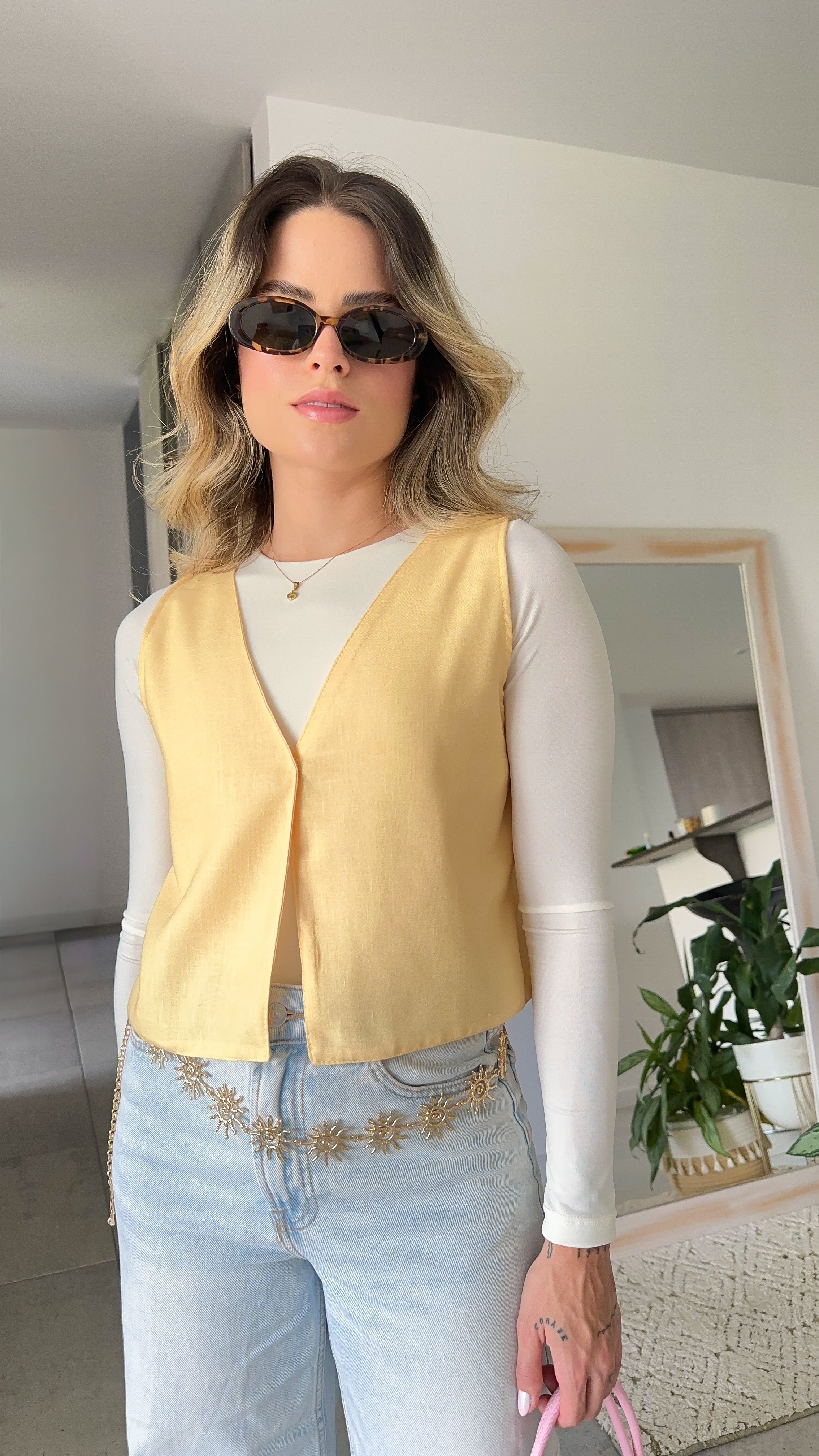 Chaleco Girly Amarillo