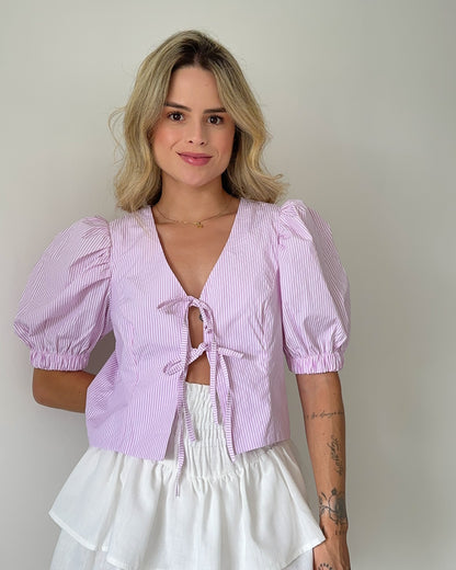 Camisa Polly Rosa Pastel