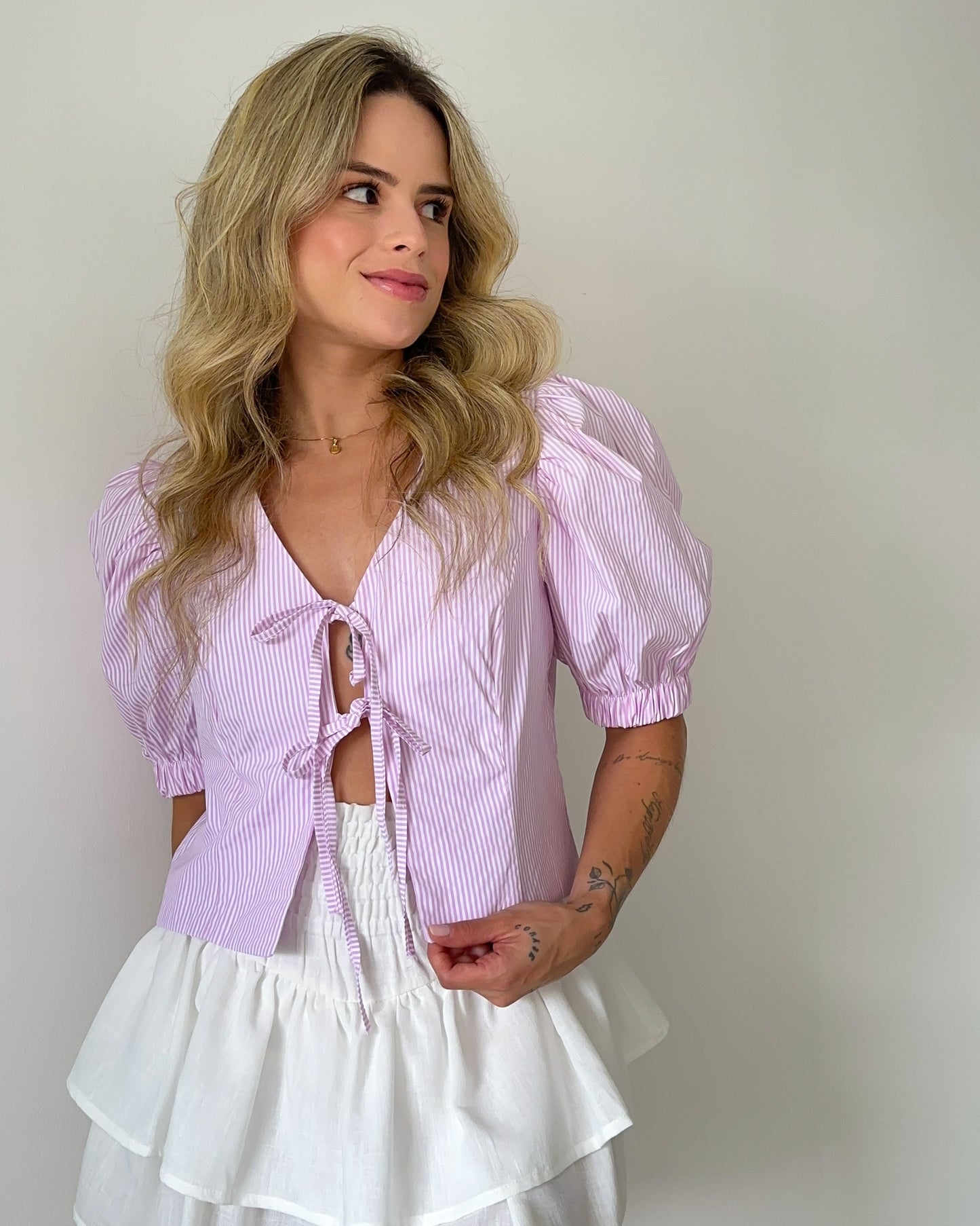 Camisa Polly Rosa Pastel